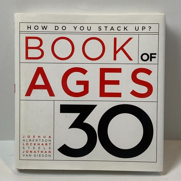 The Book of Ages 30 How Do You Stack Up Hardcover Book Birthday Gift - Picture 1 of 4